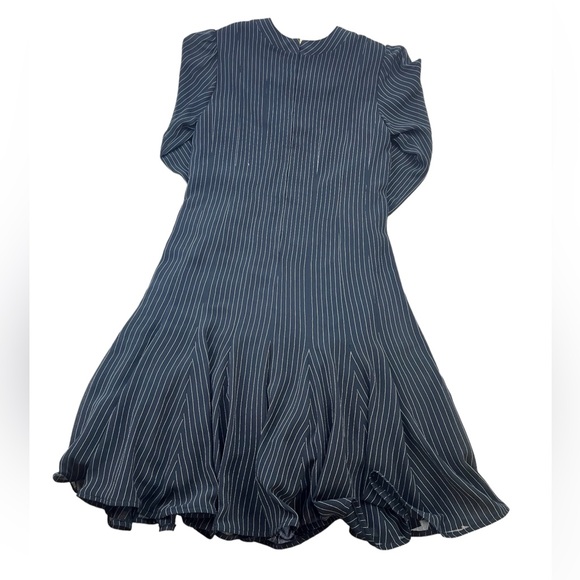 Tracy Mills Black Striped Dress N229-40 - Picture 8 of 11